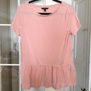 Blush peplum top